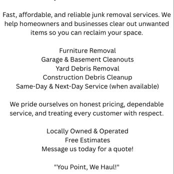 TY and Evan Junk Removal - Junk Removal & Hauling Near Me - Sheldon, Iowa TY and Evan Junk Removal - Junk Removal & Hauling Near Me - Sheldon, Iowa