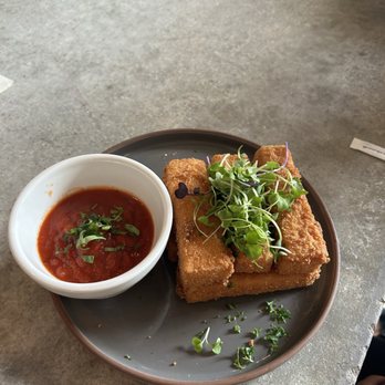 The Ginger Mule - Vegan mozzarella sticks - Vegan Near Me - Houston, Texas The Ginger Mule - Vegan mozzarella sticks - Vegan Near Me - Houston, Texas