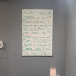 Tubby's Pizza - Daily specials.