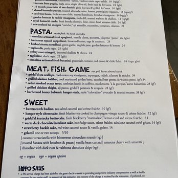Hippo - menu - American Near Me - Los Angeles, California