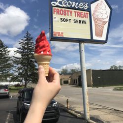 Leone's Frosty Treat - Cherry dipped vanilla cone