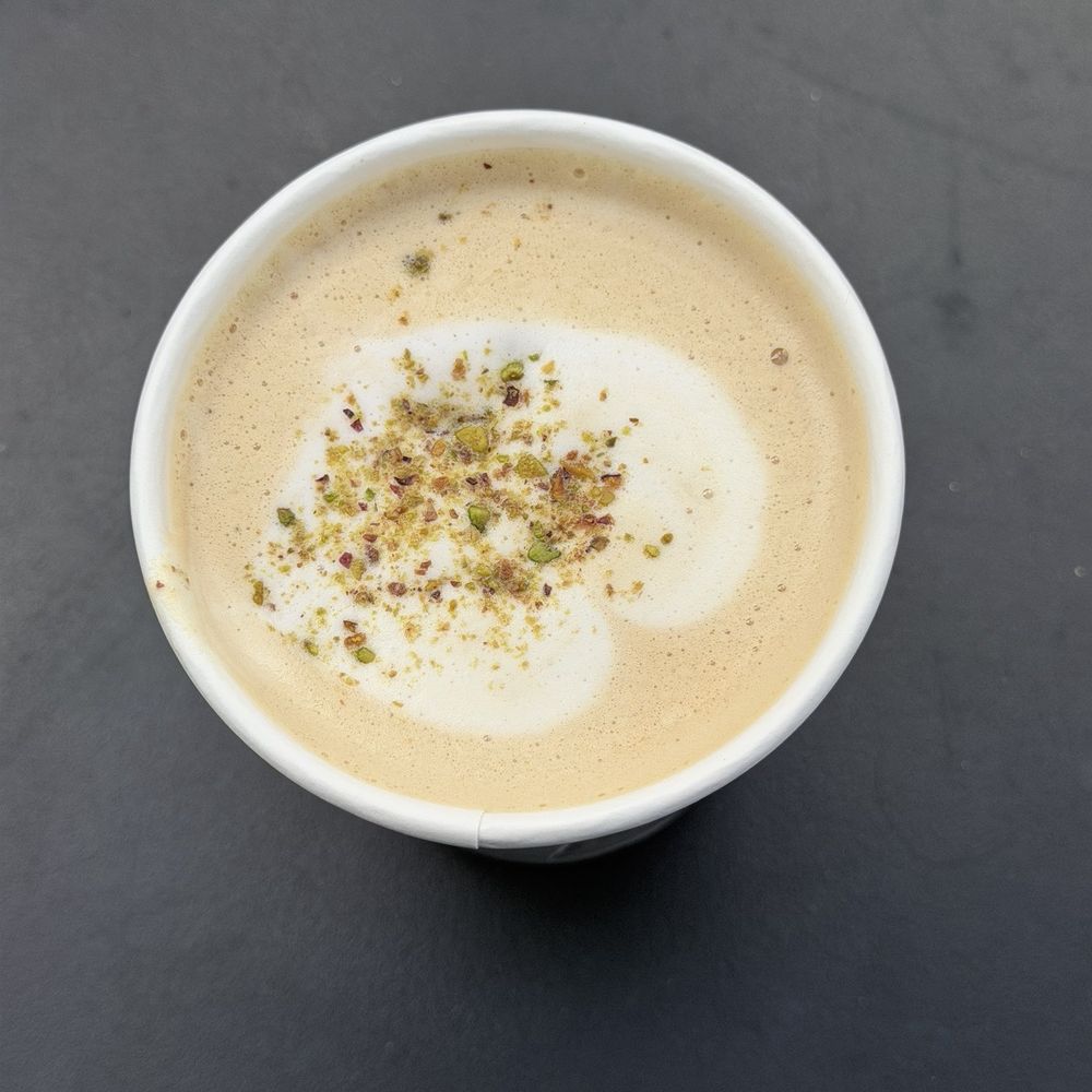 Pistachio latte Pistachio latte