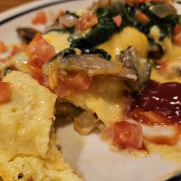 Spinach and Mushroom Omelette