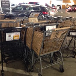 Pile of carts in parking lot. Pile of carts in parking lot.