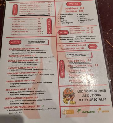 Menu photo 2 WildFyre Tap Indianapolis, IN Menu photo 2 WildFyre Tap Indianapolis, IN