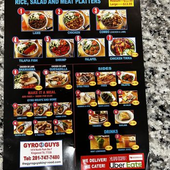 Gyro Guys - Menu - Mediterranean Near Me - Kingwood, Texas Gyro Guys - Menu - Mediterranean Near Me - Kingwood, Texas