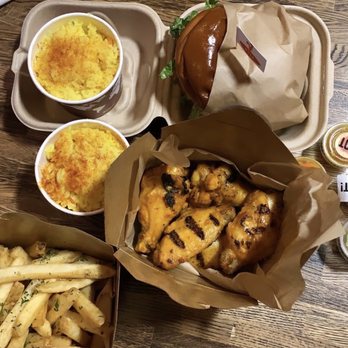 Peri-Peri GUYS - 6 Wings Peri-Peri Chicken Burger with 1 Side Peri Peri Fires Peri House Peri Rice - Fast Food Near Me - Hicksville, New York