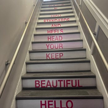 BLO/OUT - Stairs when entering - Hair Stylists Near Me - Philadelphia, Pennsylvania