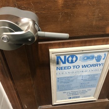EddieWorld - Clean door handles in the bathroom. - Service Stations Near Me - Yermo, California EddieWorld - Clean door handles in the bathroom. - Service Stations Near Me - Yermo, California