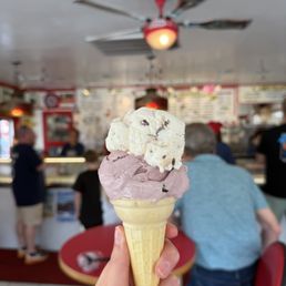 Heath bar crunch and blackberry