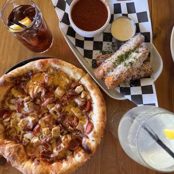 Happy Camper - BBQ chicken pizza and buffalo mozz - Pizza Near Me - Las Vegas, Nevada