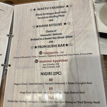 Asahi Sushi & Kitchen - menu 6 - Sushi Bars Near Me - Healdsburg, California Asahi Sushi & Kitchen - menu 6 - Sushi Bars Near Me - Healdsburg, California