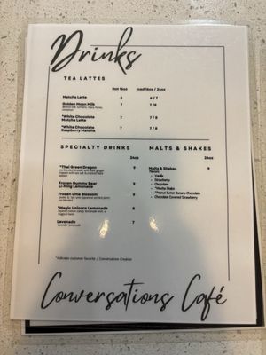 Menu photo 1 Conversations Honolulu, HI