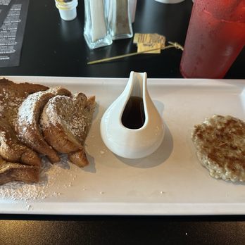 Lottie's Cafe - French Toast with hand pattied sausage patty - Breakfast & Brunch Near Me - Collinsville, Illinois