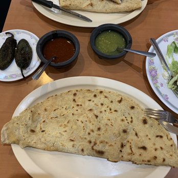 Restaurante Arbol Del Tule - Carne Asada quesadilla with a side of chiles toreados. - Mexican Near Me - Anaheim, California Restaurante Arbol Del Tule - Carne Asada quesadilla with a side of chiles toreados. - Mexican Near Me - Anaheim, California