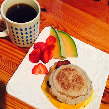 Treehouse Coffee - Bacon, Egg & Cheese English Muffin Sandwich - Cafes Near Me - Duck, North Carolina Treehouse Coffee - Bacon, Egg & Cheese English Muffin Sandwich - Cafes Near Me - Duck, North Carolina