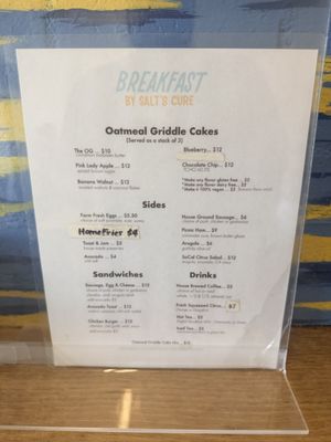 Menu photo 1 Breakfast By Salt’s Cure Santa Monica, CA Menu photo 1 Breakfast By Salt’s Cure Santa Monica, CA