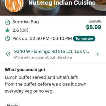 Nutmeg Indian Cuisine - Too good to go description - Buffets Near Me - Las Vegas, Nevada Nutmeg Indian Cuisine - Too good to go description - Buffets Near Me - Las Vegas, Nevada