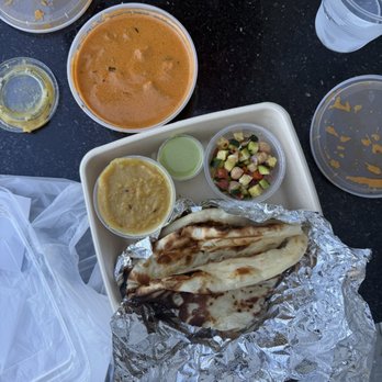 Zareen's - chicken tikka masala thali w/naan - Halal Near Me - Mountain View, California