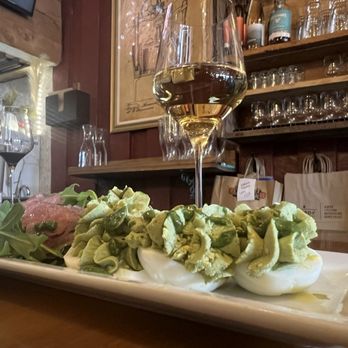 Carboy Winery - Breckenridge - Pesto Deviled Eggs - Wine Tasting Room Near Me - Breckenridge, Colorado Carboy Winery - Breckenridge - Pesto Deviled Eggs - Wine Tasting Room Near Me - Breckenridge, Colorado