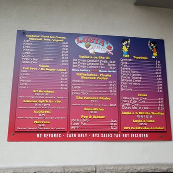 Lugia's Ice Cream - Prices and Options. They have dips for cones! - Ice Cream & Frozen Yogurt Near Me - Spencerport, New York
