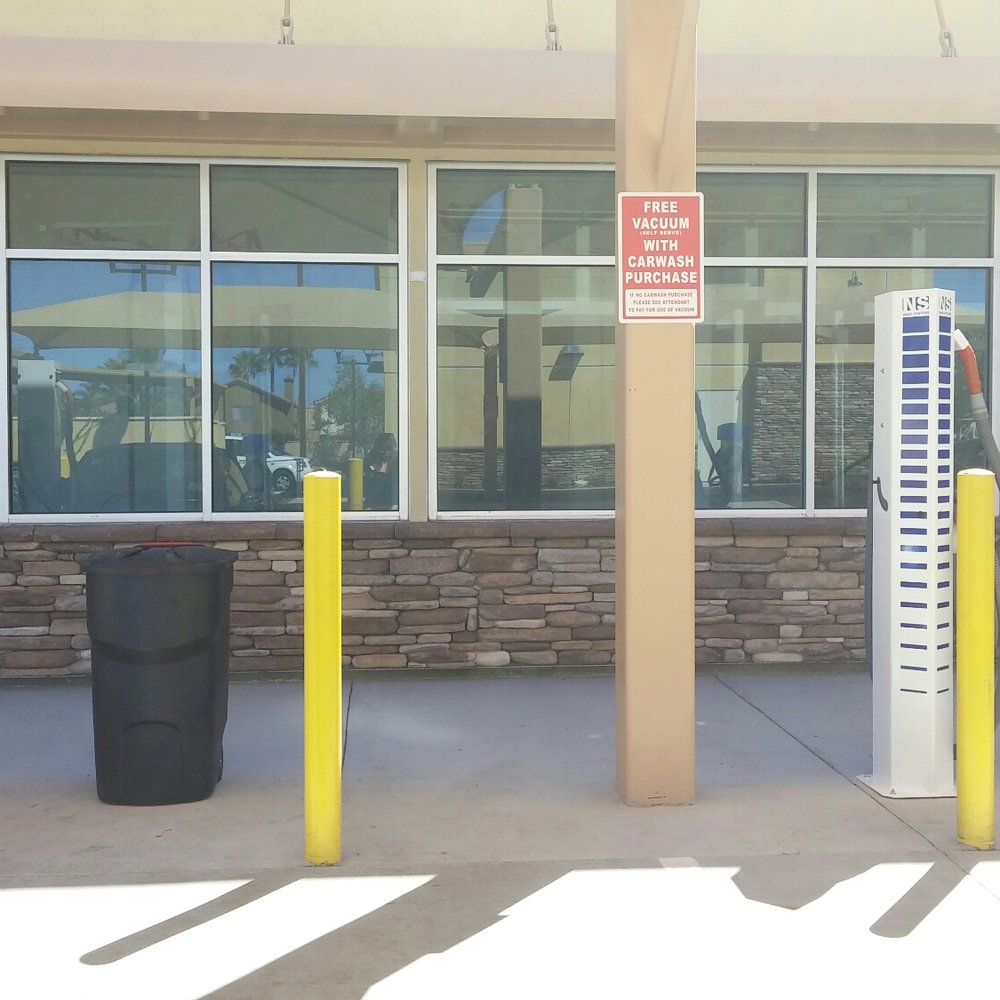 ampm - Vacuum cleaners outside car wash area - Convenience Stores Near Me - Menifee, California