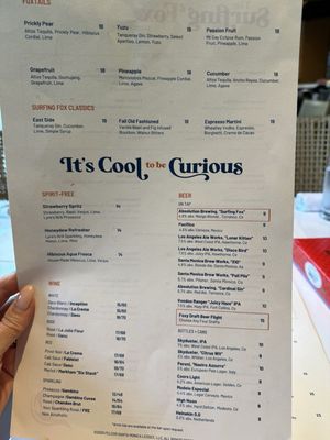Menu photo 2 The Surfing Fox Santa Monica, CA