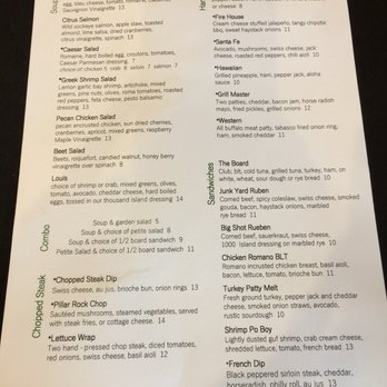 Pillar Rock Grill - Menu - New American Near Me - Moses Lake, Washington Pillar Rock Grill - Menu - New American Near Me - Moses Lake, Washington