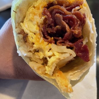 Lucky Boy - Inside egg and bacon burrito - Fast Food Near Me - Pasadena, California Lucky Boy - Inside egg and bacon burrito - Fast Food Near Me - Pasadena, California