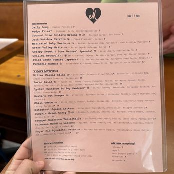 Mother - Menu - Vegetarian Near Me - Sacramento, California Mother - Menu - Vegetarian Near Me - Sacramento, California