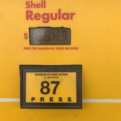Shell - Price of regular gas