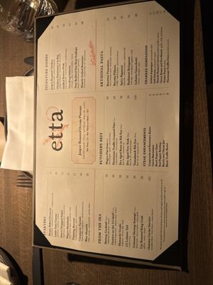 Menu photo 6 etta Scottsdale, AZ