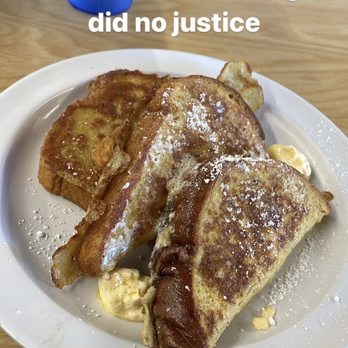 The Serving Spoon - Justin (4) French Toast, (2) Eggs, Ham, Bacon, or Sausage, and Grits, Rice, or Potatoes - Breakfast & Brunch Near Me - Inglewood, California The Serving Spoon - Justin (4) French Toast, (2) Eggs, Ham, Bacon, or Sausage, and Grits, Rice, or Potatoes - Breakfast & Brunch Near Me - Inglewood, California