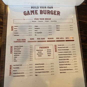 Game - Burgers Near Me - Louisville, Kentucky