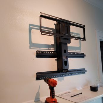 Anything Tech - Pull down over fireplace mount - IT Services & Computer Repair Near Me