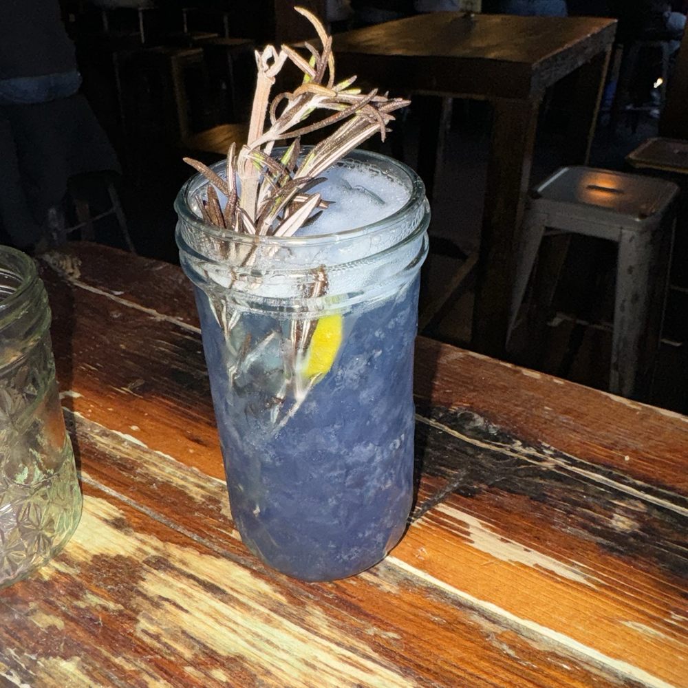 Harlem Public - Purple rain cocktail - New American Near Me - New York, New York Harlem Public - Purple rain cocktail - New American Near Me - New York, New York