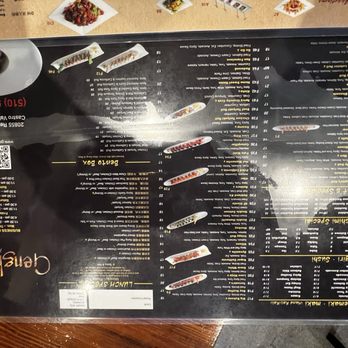 Genghix - Menu - Sushi Bars Near Me - Castro Valley, California