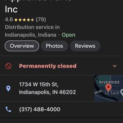API Appliance parts - This company is closed.