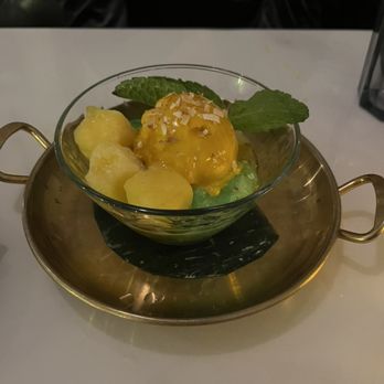 Charoen Krung Thai - mango sorbet sticky rice - Thai Near Me - New York, New York Charoen Krung Thai - mango sorbet sticky rice - Thai Near Me - New York, New York