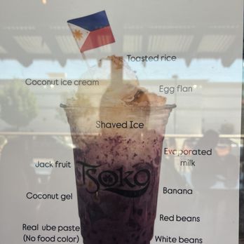 Tsoko Cafe - The anatomy of Filipino's famous drink Halo Halo - Coffee & Tea Near Me - Redlands, California