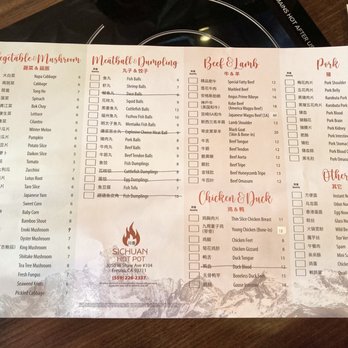 Sichuan Hot Pot - Menu - Hot Pot Near Me - Fresno, California Sichuan Hot Pot - Menu - Hot Pot Near Me - Fresno, California