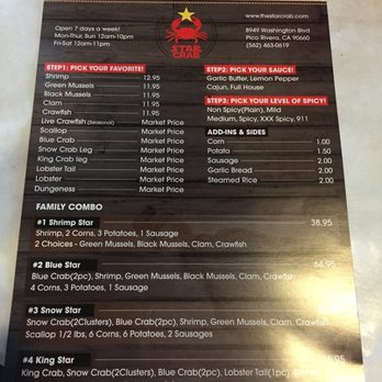 Star Crab - The menu - Seafood Near Me - Pico Rivera, California Star Crab - The menu - Seafood Near Me - Pico Rivera, California