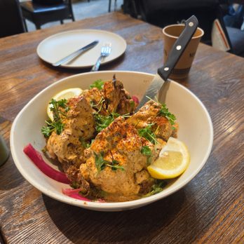 MAZRA - Whole roasted cauliflower ($14) - Mediterranean Near Me - Redwood City, California MAZRA - Whole roasted cauliflower ($14) - Mediterranean Near Me - Redwood City, California