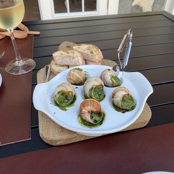 The Drunken Horse - Escargot prepared in pesto - do delicious!!! - Wine Bars Near Me - St. Augustine, Florida