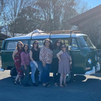 West Wine Tours - My group and Green Bean our beautiful ride for the day! - Wine Tours Near Me West Wine Tours - My group and Green Bean our beautiful ride for the day! - Wine Tours Near Me