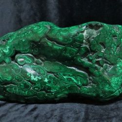A Broader Concept - 12.8 Kilo Malachite Nugget. Congo, Africa