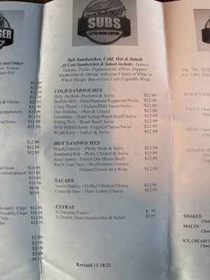 Menu photo 1 Little Creek Station Apple Valley, UT Menu photo 1 Little Creek Station Apple Valley, UT