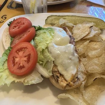 Square Market and Cafe - Blackened Chicken Sandwich with chips - Desserts Near Me - Columbia, Tennessee Square Market and Cafe - Blackened Chicken Sandwich with chips - Desserts Near Me - Columbia, Tennessee