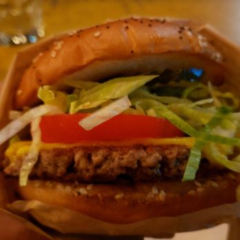 Lovely's - The Drive Thru ($8.75 + $5 for Impossible patty). Nicely done. Fresh ingredients. Good vegan cheese. - Burgers Near Me - Oakland, California Lovely's - The Drive Thru ($8.75 + $5 for Impossible patty). Nicely done. Fresh ingredients. Good vegan cheese. - Burgers Near Me - Oakland, California