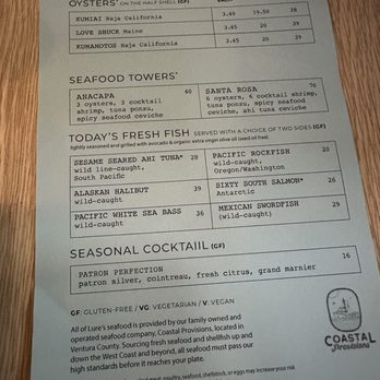 Lure Fish House - Daily Catch 9/3/25 - Seafood Near Me - Porter Ranch, California